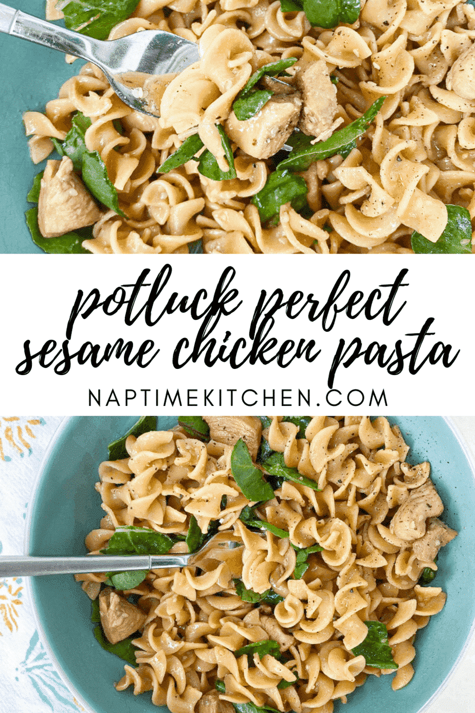 Sesame Chicken Pasta (potluck perfect cold or at room temp!) - Naptime ...