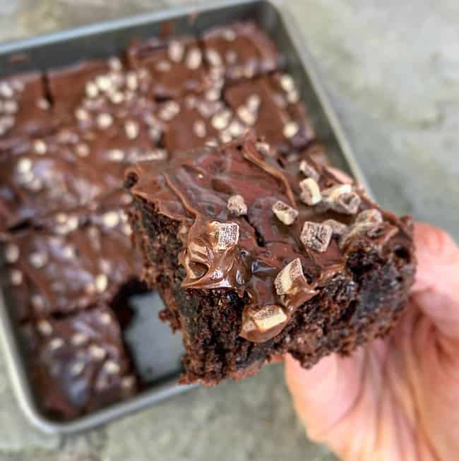 Andes Brownies (using boxed mix)