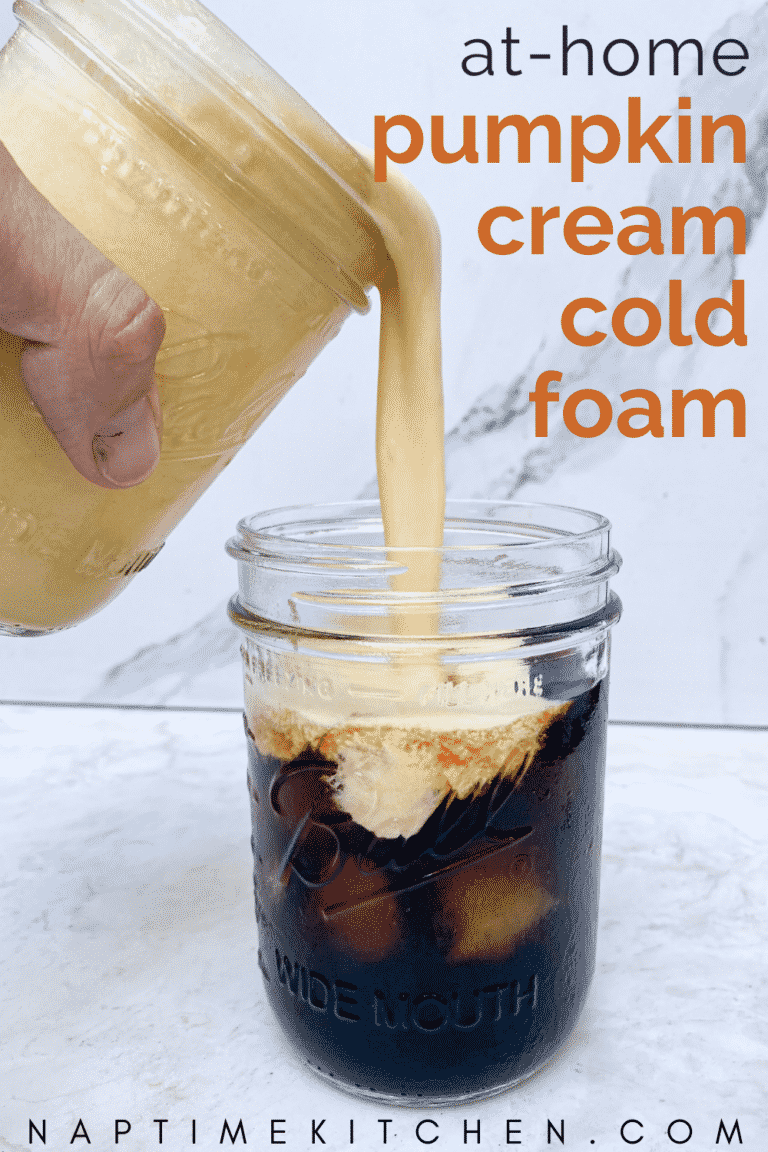 AtHome Pumpkin Cream Cold Foam (only 3 ingredients!) Naptime Kitchen