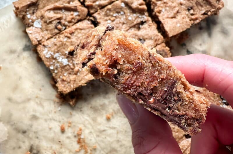 Whole Wheat Almond Butter Blondies