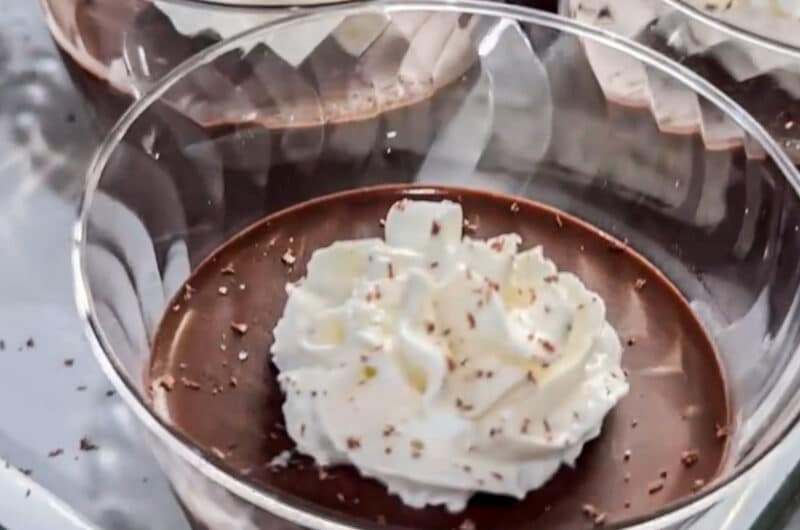 Dark Chocolate Sea Salt Coconut No-Bake “Pots De Crème"